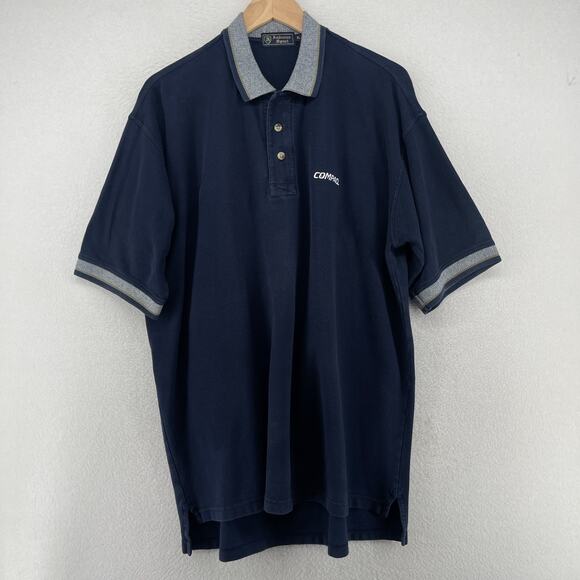 Andrews Sport Other - COMPAQ Computers Shirt Mens XL ANDREWS SPORT Polo Golf Pique Cotton Blue